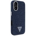 Guess Nakładka HC MagSafe FW Denim Triangle Logo do iPhone 16 Niebieska Guess Nakładka HC MagSafe FW Denim Triangle Logo do iPhone 16 Niebieska
