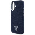 Guess Nakładka HC MagSafe FW Denim Triangle Logo do iPhone 16 Niebieska Guess Nakładka HC MagSafe FW Denim Triangle Logo do iPhone 16 Niebieska
