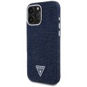 Guess Nakładka HC MagSafe FW Denim Triangle Logo do iPhone 16 Pro Max Niebieska Guess Nakładka HC MagSafe FW Denim Triangle Logo do iPhone 16 Pro Max Niebieska