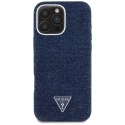 Guess Nakładka HC MagSafe FW Denim Triangle Logo do iPhone 16 Pro Max Niebieska Guess Nakładka HC MagSafe FW Denim Triangle Logo do iPhone 16 Pro Max Niebieska