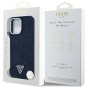 Guess Nakładka HC MagSafe FW Denim Triangle Logo do iPhone 16 Pro Max Niebieska Guess Nakładka HC MagSafe FW Denim Triangle Logo do iPhone 16 Pro Max Niebieska