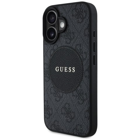 Guess Nakładka HC MagSafe PU 4G Circle with Classic Logo do iPhone 16 Czarna Guess Nakładka HC MagSafe PU 4G Circle with Classic Logo do iPhone 16 Czarna