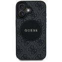 Guess Nakładka HC MagSafe PU 4G Circle with Classic Logo do iPhone 16 Czarna Guess Nakładka HC MagSafe PU 4G Circle with Classic Logo do iPhone 16 Czarna