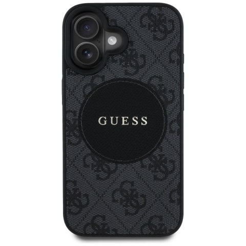 Guess Nakładka HC MagSafe PU 4G Circle with Classic Logo do iPhone 16 Czarna Guess Nakładka HC MagSafe PU 4G Circle with Classic Logo do iPhone 16 Czarna
