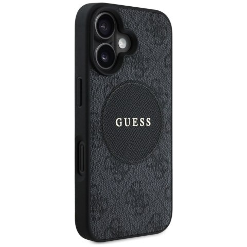 Guess Nakładka HC MagSafe PU 4G Circle with Classic Logo do iPhone 16 Czarna Guess Nakładka HC MagSafe PU 4G Circle with Classic Logo do iPhone 16 Czarna