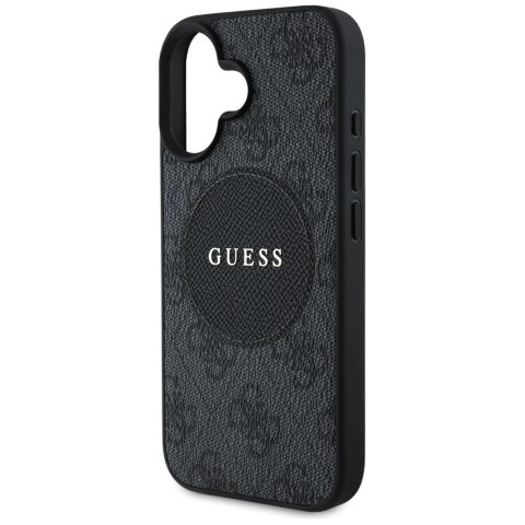 Guess Nakładka HC MagSafe PU 4G Circle with Classic Logo do iPhone 16 Czarna Guess Nakładka HC MagSafe PU 4G Circle with Classic Logo do iPhone 16 Czarna