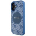 Guess Nakładka HC MagSafe PU 4G Circle with Classic Logo do iPhone 16 Niebieska Guess Nakładka HC MagSafe PU 4G Circle with Classic Logo do iPhone 16 Niebieska