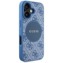 Guess Nakładka HC MagSafe PU 4G Circle with Classic Logo do iPhone 16 Niebieska Guess Nakładka HC MagSafe PU 4G Circle with Classic Logo do iPhone 16 Niebieska