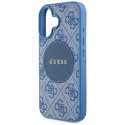 Guess Nakładka HC MagSafe PU 4G Circle with Classic Logo do iPhone 16 Niebieska Guess Nakładka HC MagSafe PU 4G Circle with Classic Logo do iPhone 16 Niebieska