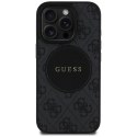 Guess Nakładka HC MagSafe PU 4G Circle with Classic Logo do iPhone 16 Pro Czarna Guess Nakładka HC MagSafe PU 4G Circle with Classic Logo do iPhone 16 Pro Czarna