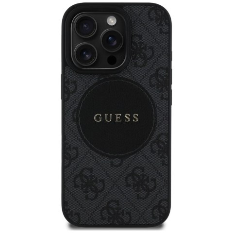 Guess Nakładka HC MagSafe PU 4G Circle with Classic Logo do iPhone 16 Pro Czarna Guess Nakładka HC MagSafe PU 4G Circle with Classic Logo do iPhone 16 Pro Czarna