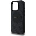 Guess Nakładka HC MagSafe PU 4G Circle with Classic Logo do iPhone 16 Pro Czarna Guess Nakładka HC MagSafe PU 4G Circle with Classic Logo do iPhone 16 Pro Czarna
