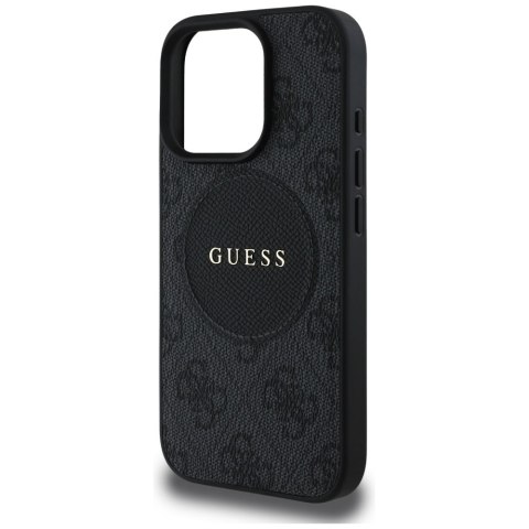 Guess Nakładka HC MagSafe PU 4G Circle with Classic Logo do iPhone 16 Pro Czarna Guess Nakładka HC MagSafe PU 4G Circle with Classic Logo do iPhone 16 Pro Czarna