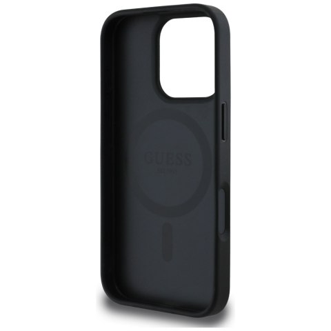 Guess Nakładka HC MagSafe PU 4G Circle with Classic Logo do iPhone 16 Pro Czarna Guess Nakładka HC MagSafe PU 4G Circle with Classic Logo do iPhone 16 Pro Czarna