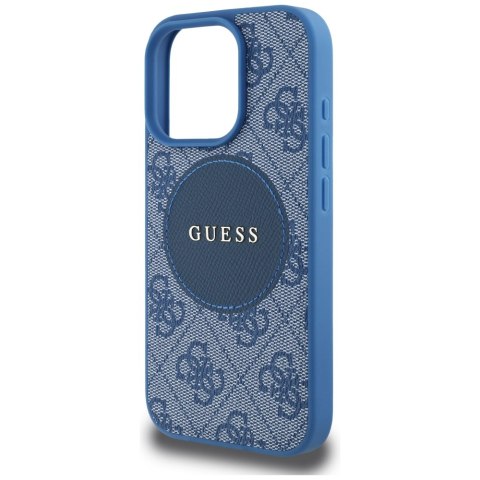 Guess Nakładka HC MagSafe PU 4G Circle with Classic Logo do iPhone 16 Pro Max Niebieska Guess Nakładka HC MagSafe PU 4G Circle with Classic Logo do iPhone 16 Pro Max Niebieska
