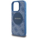 Guess Nakładka HC MagSafe PU 4G Circle with Classic Logo do iPhone 16 Pro Niebieska Guess Nakładka HC MagSafe PU 4G Circle with Classic Logo do iPhone 16 Pro Niebieska
