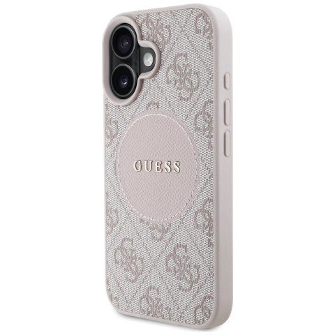 Guess Nakładka HC MagSafe PU 4G Circle with Classic Logo do iPhone 16 Różowa Guess Nakładka HC MagSafe PU 4G Circle with Classic Logo do iPhone 16 Różowa