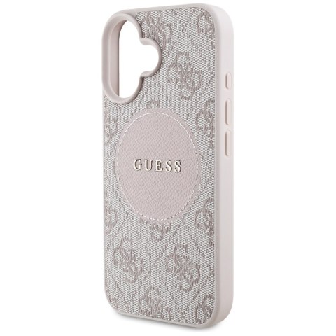 Guess Nakładka HC MagSafe PU 4G Circle with Classic Logo do iPhone 16 Różowa Guess Nakładka HC MagSafe PU 4G Circle with Classic Logo do iPhone 16 Różowa