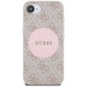 Guess Nakładka HC MagSafe PU 4G Circle with Classic Logo do iPhone 16e Różowa Guess Nakładka HC MagSafe PU 4G Circle with Classic Logo do iPhone 16e Różowa