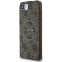 Guess Nakładka HC MagSafe PU 4G Ring Classic Logo do iPhone 16e Brązowa Guess Nakładka HC MagSafe PU 4G Ring Classic Logo do iPhone 16e Brązowa