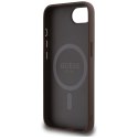 Guess Nakładka HC MagSafe PU 4G Ring Classic Logo do iPhone 16e Brązowa Guess Nakładka HC MagSafe PU 4G Ring Classic Logo do iPhone 16e Brązowa