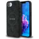 Guess Nakładka HC MagSafe PU 4G Ring Classic Logo do iPhone 16e Czarna Guess Nakładka HC MagSafe PU 4G Ring Classic Logo do iPhone 16e Czarna
