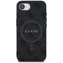 Guess Nakładka HC MagSafe PU 4G Ring Classic Logo do iPhone 16e Czarna Guess Nakładka HC MagSafe PU 4G Ring Classic Logo do iPhone 16e Czarna