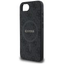 Guess Nakładka HC MagSafe PU 4G Ring Classic Logo do iPhone 16e Czarna Guess Nakładka HC MagSafe PU 4G Ring Classic Logo do iPhone 16e Czarna
