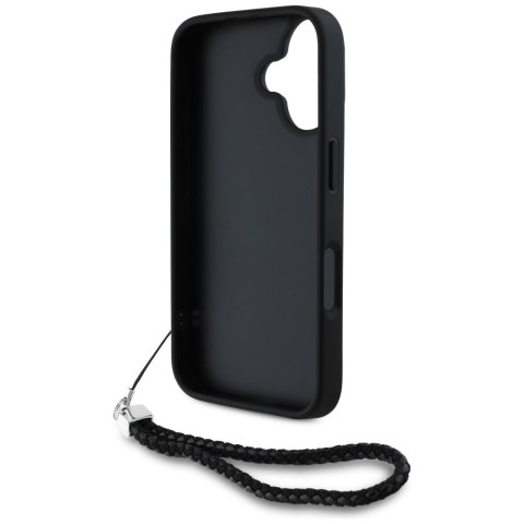 Karl Lagerfeld Nakładka HC Quilted PU Initial Logo & Chain Strap do iPhone 16 Czarna Karl Lagerfeld Nakładka HC Quilted PU Initial Logo & Chain Strap do iPhone 16 Czarna
