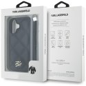 Karl Lagerfeld Nakładka HC Quilted PU Initial Logo & Chain Strap do iPhone 16 Czarna Karl Lagerfeld Nakładka HC Quilted PU Initial Logo & Chain Strap do iPhone 16 Czarna