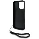 Karl Lagerfeld Nakładka HC Quilted PU Initial Logo & Chain Strap do iPhone 16 Pro Czarna Karl Lagerfeld Nakładka HC Quilted PU Initial Logo & Chain Strap do iPhone 16 Pro Czarna