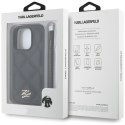 Karl Lagerfeld Nakładka HC Quilted PU Initial Logo & Chain Strap do iPhone 16 Pro Czarna Karl Lagerfeld Nakładka HC Quilted PU Initial Logo & Chain Strap do iPhone 16 Pro Czarna