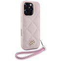 Karl Lagerfeld Nakładka HC Quilted PU Initial Logo & Chain Strap do iPhone 16 Pro Max Różowa Karl Lagerfeld Nakładka HC Quilted PU Initial Logo & Chain Strap do iPhone 16 Pro Max Różowa