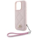 Karl Lagerfeld Nakładka HC Quilted PU Initial Logo & Chain Strap do iPhone 16 Pro Różowa Karl Lagerfeld Nakładka HC Quilted PU Initial Logo & Chain Strap do iPhone 16 Pro Różowa