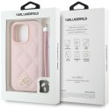 Karl Lagerfeld Nakładka HC Quilted PU Initial Logo & Chain Strap do iPhone 16 Pro Różowa Karl Lagerfeld Nakładka HC Quilted PU Initial Logo & Chain Strap do iPhone 16 Pro Różowa