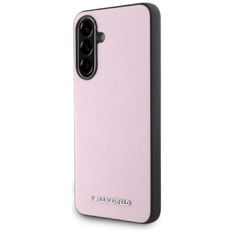 Karl Lagerfeld Nakładka HC Saffiano Metal Logo do Samsung Galaxy A56 Różowa