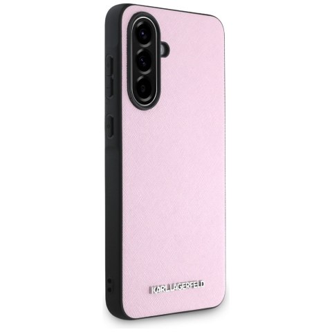 Karl Lagerfeld Nakładka HC Saffiano Metal Logo do Samsung Galaxy A56 Różowa Karl Lagerfeld Nakładka HC Saffiano Metal Logo do Samsung Galaxy A56 Różowa