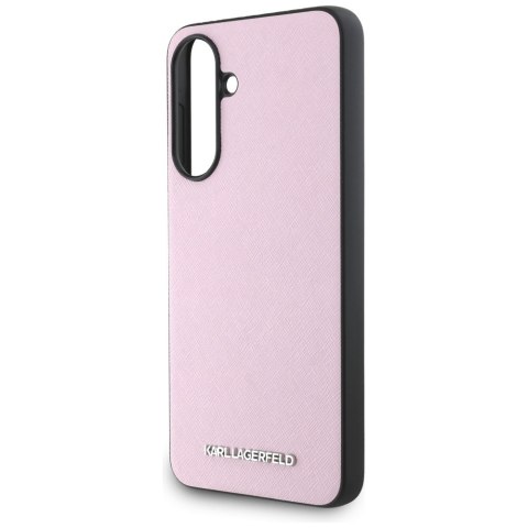 Karl Lagerfeld Nakładka HC Saffiano Metal Logo do Samsung Galaxy A56 Różowa Karl Lagerfeld Nakładka HC Saffiano Metal Logo do Samsung Galaxy A56 Różowa