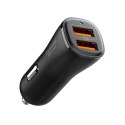 Spigen Ładowarka samochodowa Essential EV302 2-Port 30W Czarna Spigen Ładowarka samochodowa Essential EV302 2-Port 30W Czarna