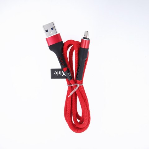 Maxlife kabel MXUC-01 USB - USB-C 1,0 m 2A czerwony nylonowy Maxlife kabel MXUC-01 USB - USB-C 1,0 m 2A czerwony nylonowy