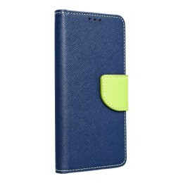 Kabura FANCY Book do SAMSUNG S22 Ultra granatowo limonkowy