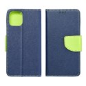 Kabura FANCY Book do SAMSUNG S22 Ultra granatowo limonkowy Kabura FANCY Book do SAMSUNG S22 Ultra granatowo limonkowy