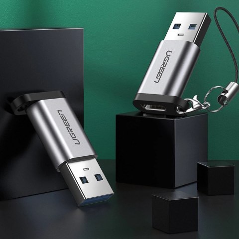 Adapter USB C (żeński) - USB (męski) Ugreen US276 USB 5Gb/s - szary Adapter USB C (żeński) - USB (męski) Ugreen US276 USB 5Gb/s - szary