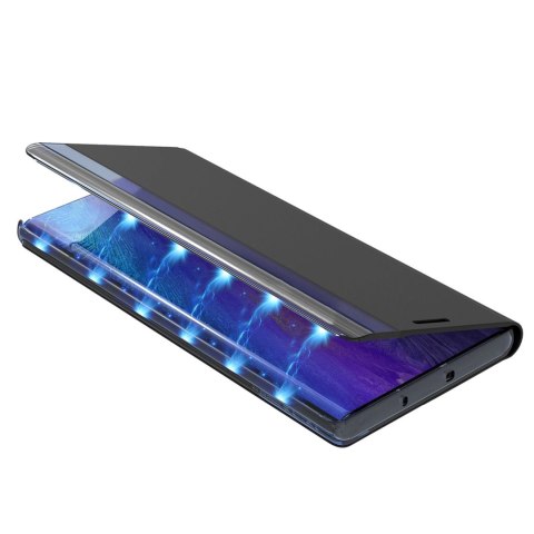 Etui New Sleep Case pokrowiec z klapką i podstawką na iPhone 16e - niebieskie Etui New Sleep Case pokrowiec z klapką i podstawką na iPhone 16e - niebieskie