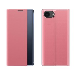 Etui New Sleep Case pokrowiec z klapką i podstawką na iPhone 16e - różowe