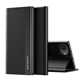 Etui Sleep Case Pro na iPhone 16e z klapką i podstawką - czarne