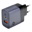 Ładowarka sieciowa do telefonu Forcell F-Energy GaN USB C + USB A QC4.0 PD 4A 45W VT-39 szara Ładowarka sieciowa do telefonu Forcell F-Energy GaN USB C + USB A QC4.0 PD 4A 45W VT-39 szara