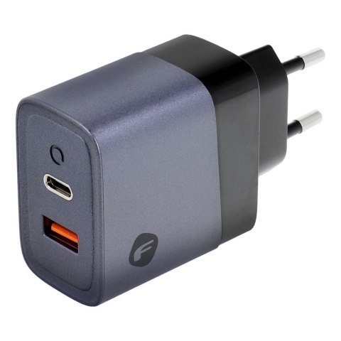 Ładowarka sieciowa do telefonu Forcell F-Energy GaN USB C + USB A QC4.0 PD 4A 45W VT-39 szara Ładowarka sieciowa do telefonu Forcell F-Energy GaN USB C + USB A QC4.0 PD 4A 45W VT-39 szara