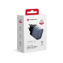 Ładowarka sieciowa do telefonu Forcell F-Energy GaN USB C + USB A QC4.0 PD 4A 45W VT-39 szara Ładowarka sieciowa do telefonu Forcell F-Energy GaN USB C + USB A QC4.0 PD 4A 45W VT-39 szara