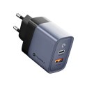 Ładowarka sieciowa do telefonu Forcell F-Energy GaN USB C + USB A QC4.0 PD 4A 45W VT-39 szara Ładowarka sieciowa do telefonu Forcell F-Energy GaN USB C + USB A QC4.0 PD 4A 45W VT-39 szara